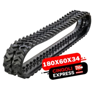 Cingoli cingolo in gomma 180x60x34 per motocarriola mini escavatore Yanmar MCG91 - Foto 1 di 7