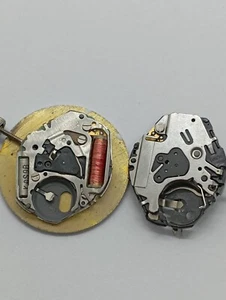 Lot Cal. MIYOTA 280-39 and ELEMEX cal. 3D10 With Hands And Stem Both WORKING Q&Q - Picture 1 of 13