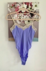 Zara Lingerie Lilac Floral Lace Bodysuit, Size M UK 8-10 New - Picture 1 of 8