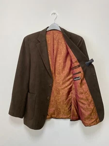 OXFORD Men's Brown Textured Blazer Jacket Size 26 EU52 UK42 - Picture 1 of 6