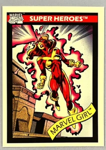 1990 Impel Marvel Universe Series 1 - Marvel Girl (X-Factor) Trading Card #9 NM - Picture 1 of 2