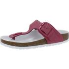 Birkenstock Womens Gizeh Big Buckle Pink T-Strap Sandals Flats 38 BHFO 5844