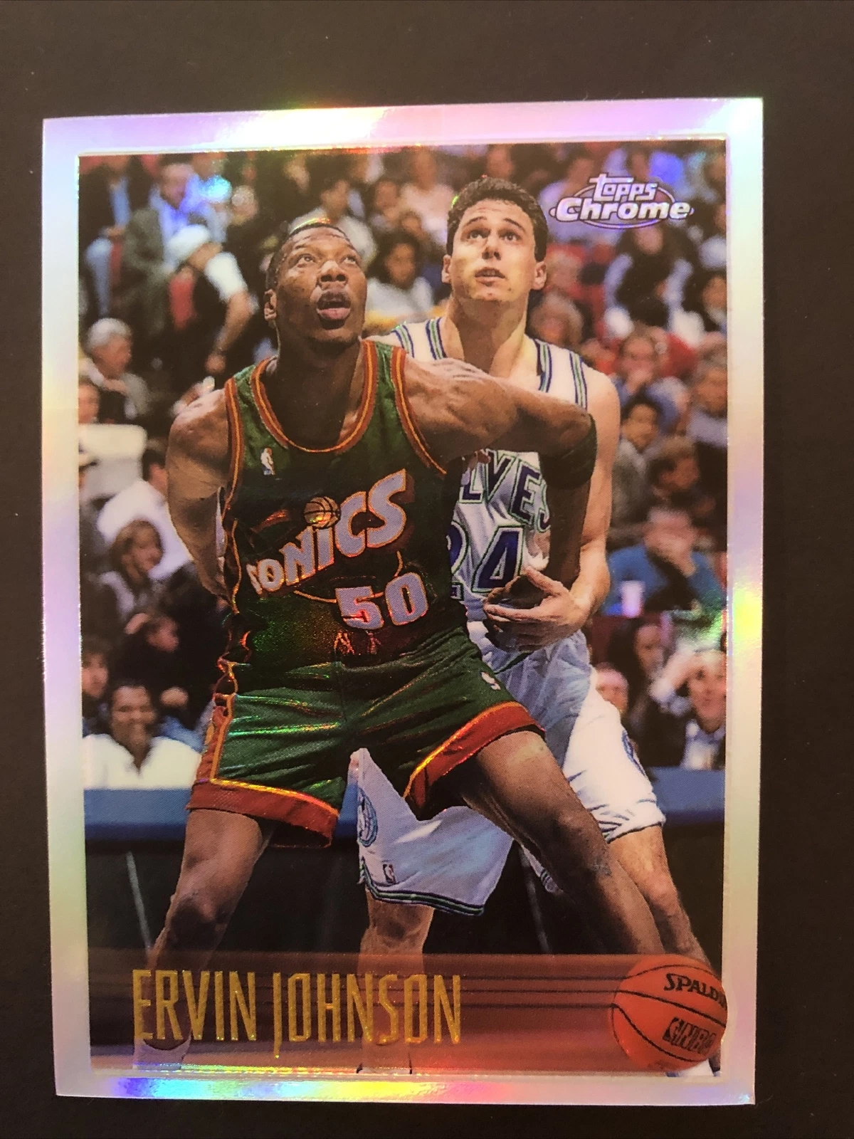 1996-97 Topps Chrome #92r Ervin Johnson Refractor