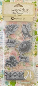 NEW Graphic 45 Secret Garden nest bird violet dairy botanical spring warbler HTF - Picture 1 of 2