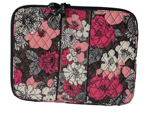 Vera Bradley Tablet Sleeve i Pad Kindle Reader Laptop Large Mocha Rouge 14"x11" - Picture 1 of 14