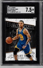 2013-14 Panini #14 Stephen Curry Knight School '15 - '16 Replay Auto 1/3 SGC 7.5