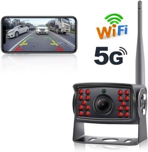 Wireless Wifi Truck RV Bus Front Rear View Backup Reverse Camera For IOS Android - Picture 1 of 12