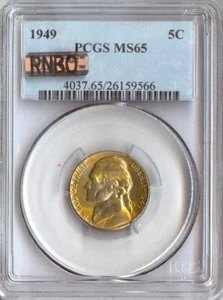 1949 Jefferson Nickel PCGS MS65 MAC RNBO Quality - Picture 1 of 2