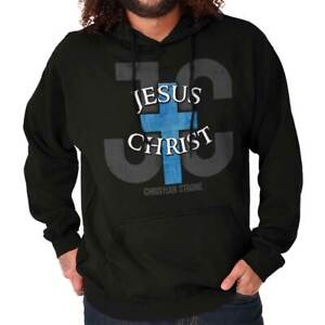 JC Jesus Christ Cross Christian Religious God Adult Long Sleeve Hoodie Sweatshir