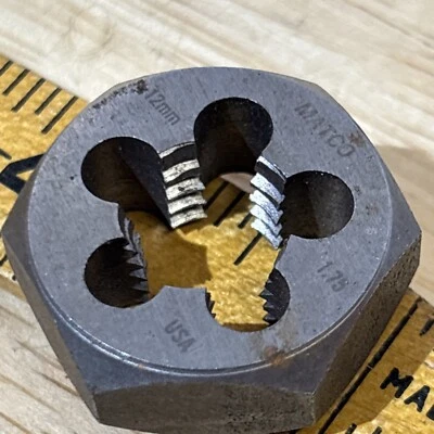 Juego de troqueles hexagonales Matco M12 x 1,75 12 mm H1MT12175D para grifo y troquel H1MT910D EE. UU. ¡LEER! Foto 1 de 4