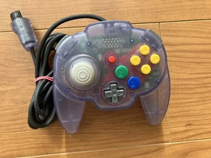 Mini Mando Hori Pad Dulce Púrpura Transparente Nintendo 64 Probado y Funcionando Japón - Imagen 1 de 7