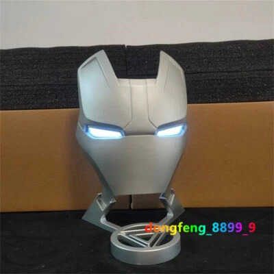 钢铁侠 MK42 金属面罩带底座全脸 Cos 道具系列圣诞礼物 — 第 1/4 张图片