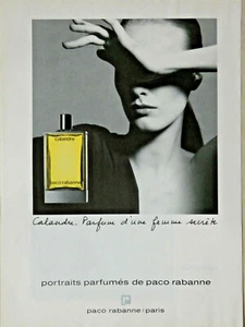 PRESSEWERBUNG 1985 PACO RABANNE KALANDER PARFUM EINER GEHEIMEN FRAU - Bild 1 von 1