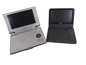 Job Lot – 2 × Portable DVD Players (Toshiba SD-P1880SE & Sony DVP-FX720) Spares - Picture 1 of 15