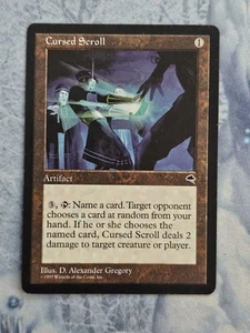 Cursed Scroll - Tempest - Magic the Gathering - MTG - Light Play - Picture 1 of 2