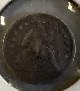 1856 Seated Liberty Half Dime US Münze - Bild 1 von 2