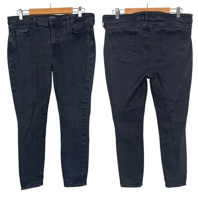 Pantalones de mezclilla ajustados NYDJ para mujer 14 negros Ami Lift X Tuck elásticos calce adelgazante Foto 1 de 4