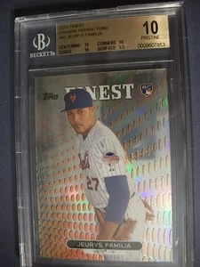 JEURYS FAMILIA 2013 Topps Finest Orange Refractor #97 BGS PRISTINE 10 RC Mets/99 - Picture 1 of 1