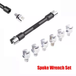 Kit Negro Motocicleta Dirt Bike Llave Radios Con 8 Puntas Intercambiables - Imagen 1 de 12