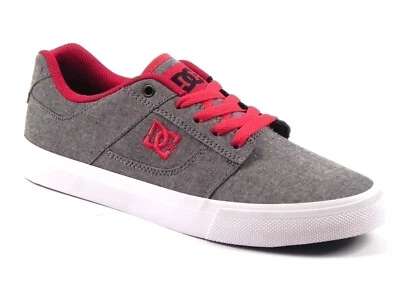 DC SCARPE UOMO ESTATE ADYS300014 GRF BRIDGE TX SE GREY/RED - Imagen 1 de 4