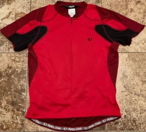 PEARL IZUMI CYCLING JERSEY MICRO SENSOR 3/4 ZIP ( MENS XL ) RED PREOWNED - Picture 1 of 5