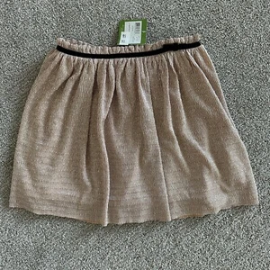 Kate Spade New York Skirt The Rules Gold Metallic Knit Skirt Size 10 - Picture 1 of 8