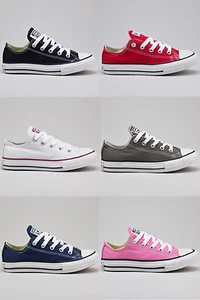 Converse Chuck Taylor Kids/Youth OX Low Trainers in UK Size 10,11,12,13,1,2 - Picture 1 of 28