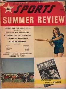Cubierta de Softbol Carley Hamilton de Street & Smith's 1950 TODOS LOS DEPORTES REVISIÓN VERANO - Imagen 1 de 2
