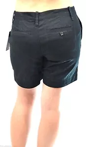 Lauren Ralph Lauren RLL Pantalón Corto Negro Frente Plano Bermudas Caminar Largo Corto 2 Nuevo Con Etiquetas - Imagen 1 de 8