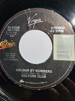 Culture Club 45RPM Miss Me Blind / Colour By Numbers 7" Vinyl VG+ F349 - Image 1 of 2