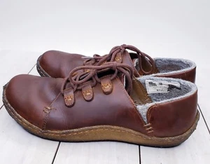 Clark Originals braun Leder Schnürschuh Wolle gefüttert Kreppsohle Oxford 7,5 - Bild 1 von 8
