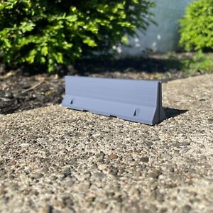 1/24-1/25 Scale Jersey Barrier for RC, Model Car, Diorama, Race Track, Road