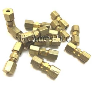 USA MADE 1/8 BRASS COMPRESSION UNIONS (25) FREE SHIPPING - Picture 1 of 1