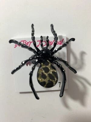 Anillo de imitación de piedra negra Betsey Johnson -7,5 Foto 1 de 4