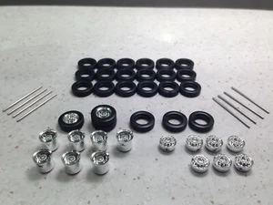 Ruedas cromadas HO 1:87 Promotex # 5462, bujes planetarios, 4 frentes, 4 traseros - Imagen 1 de 2