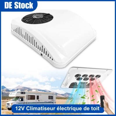 Climatiseur électrique de toit 12V pour camping-car chauffage et refroidissement - Photo 1/4