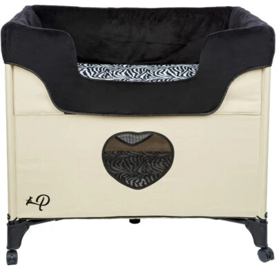 PETIQUE Bedside Lounge Pet Bed, Raised Bunk Bed for Medium Size Pets for Cats... - Image 1 of 4