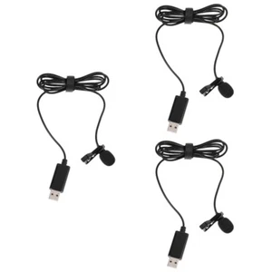 3 Pcs USB-Mikrofon USB- -Streaming-Mikrofon USB-Ansteckmikrofon - Bild 1 von 12