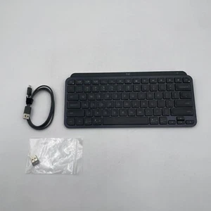 Logitech MX Keys Mini Minimalist Wireless Illuminated Keyboard - Black - Picture 1 of 5