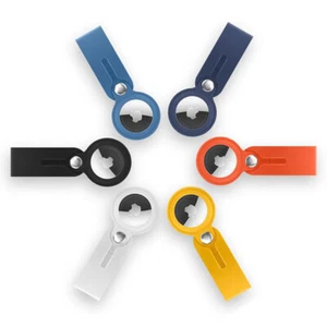 Bolsa de equipaje de cuero etiqueta correa segura soporte bucle para Apple AirTag - Imagen 1 de 7