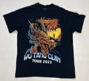 Wu-tang Clan Tour 2023 Dragon Graphic T-shirt Men Large Black Rap Music - Picture 1 of 7