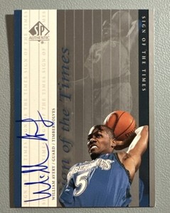 2000-01 SP Authentic Sign of the Times Autograph #WA WILLIAM AVERY Auto