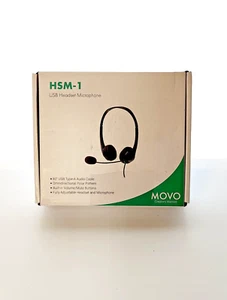 Micrófono Auriculares USB MOVO HSM-1 - Caja Abierta - Probado - Imagen 1 de 2