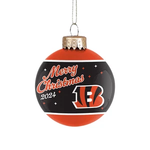 Cincinnati Bengals FOCO NFL 2024 Glass Ball Holiday Ornament - Picture 1 of 1