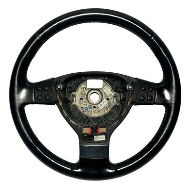 Lederlenkrad für Airbag 1Q0419091KYRB VW Golf Plus 1.9 TDI DPF Bj 2008 - Bild 1 von 4