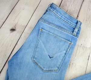 HUDSON Women's Nico Straight Leg Denim Jeans SIZE 25 Light Wash - Picture 1 of 8