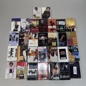 30 Ct Cassette Tape Lot Sealed R&b Soul Usher 702 SWV Badu Whitney Mary J - Picture 1 of 7