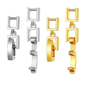 4x Copper Jewelry Extenders for Chains 20x6mm Silver Gold Secure Fastener Clasps - Picture 1 of 8