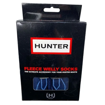 Calcetines Hunter Fleece Azul Marino Welly Talla Mediana M 7-9 W 8-10 Foto 1 de 4