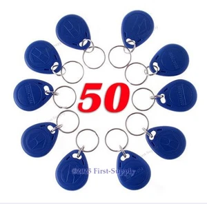 50pcs 125Khz RFID Proximity ID Card Token Tag Key Keyfobs High-quality - Picture 1 of 3